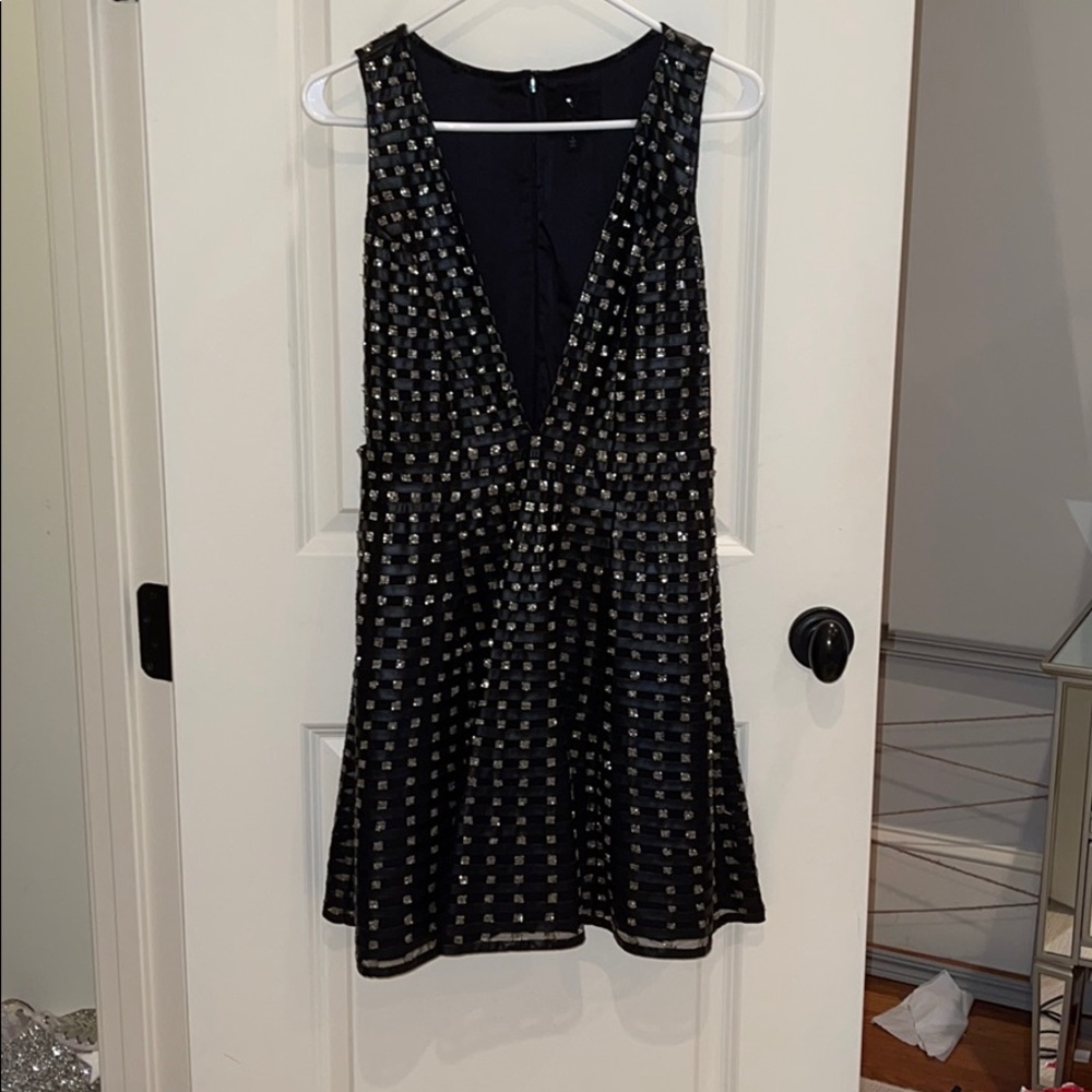 X by NVD Black Sequined Dress